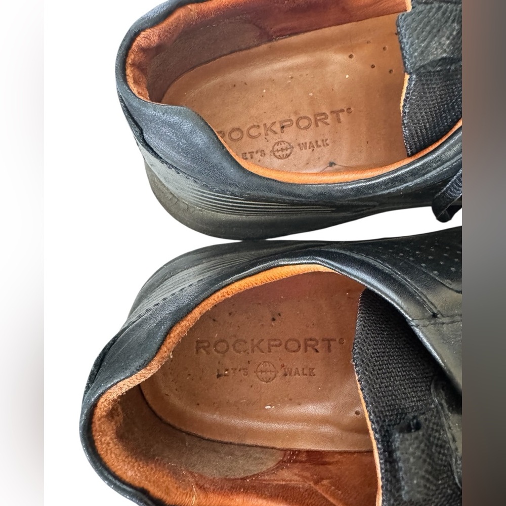 Rockport Black Dress Leather Sneakers Classic CH2893 Size 9.5 - Picture 2 of 13